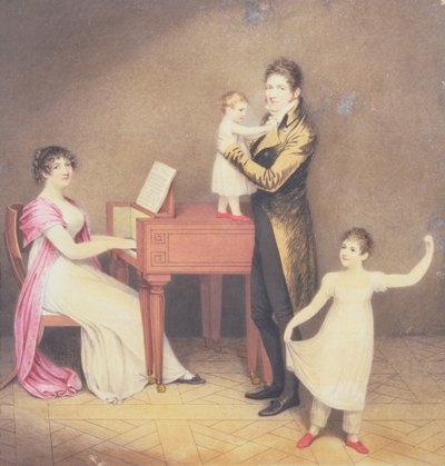 Charles Moran and His Wife Jane Bodin with Jane and William by Adam Buck